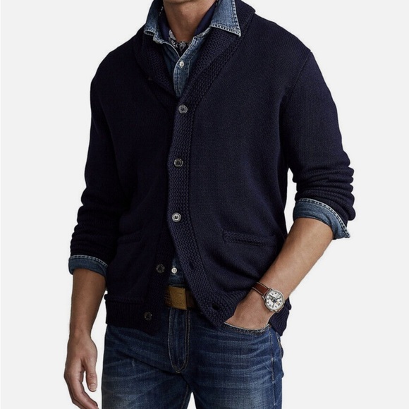 Polo Ralph Lauren Flag Cardigan, NWT - Picture 2 of 5